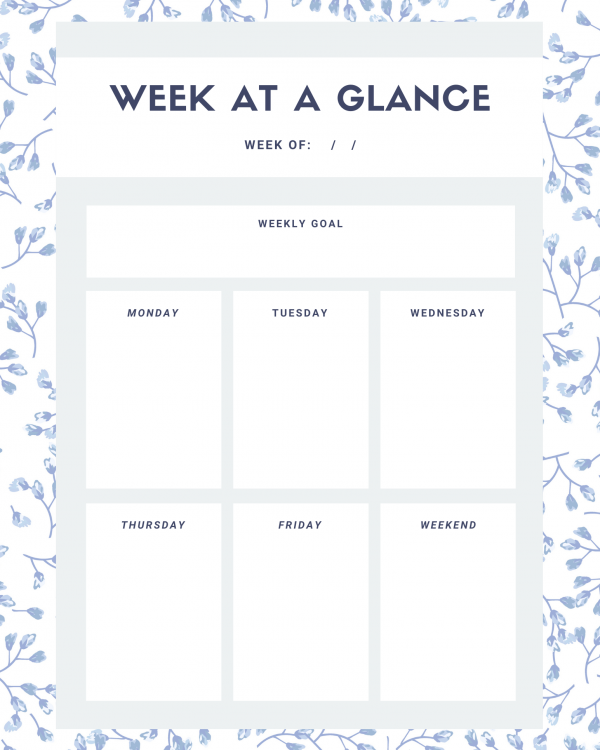 Week at a Glance